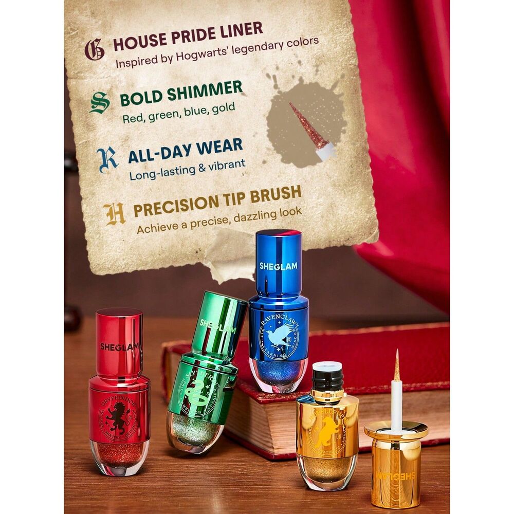 Harry Potter Houses Of Hogwarts Glitter Eye Liner Set